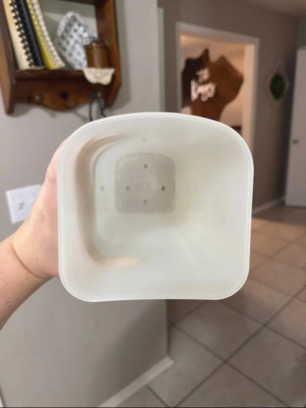 Vintage Tupperware Modular Mates Oval 5 Storage Container 1615 White Lid 1616
